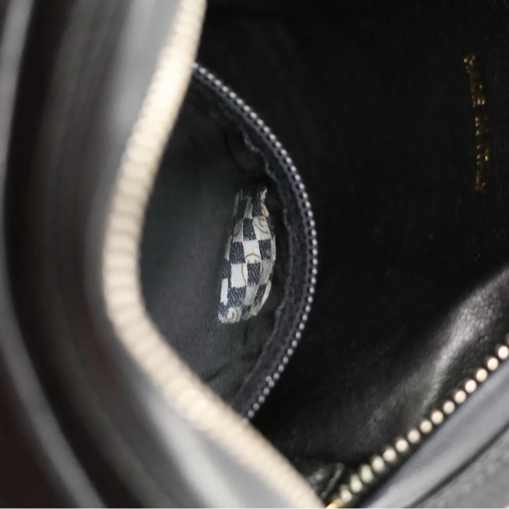 Chanel CC Tassel Evening Bag in Black Satin Interwoven Ribbon and Leather - Rare - Picture 6 of 8